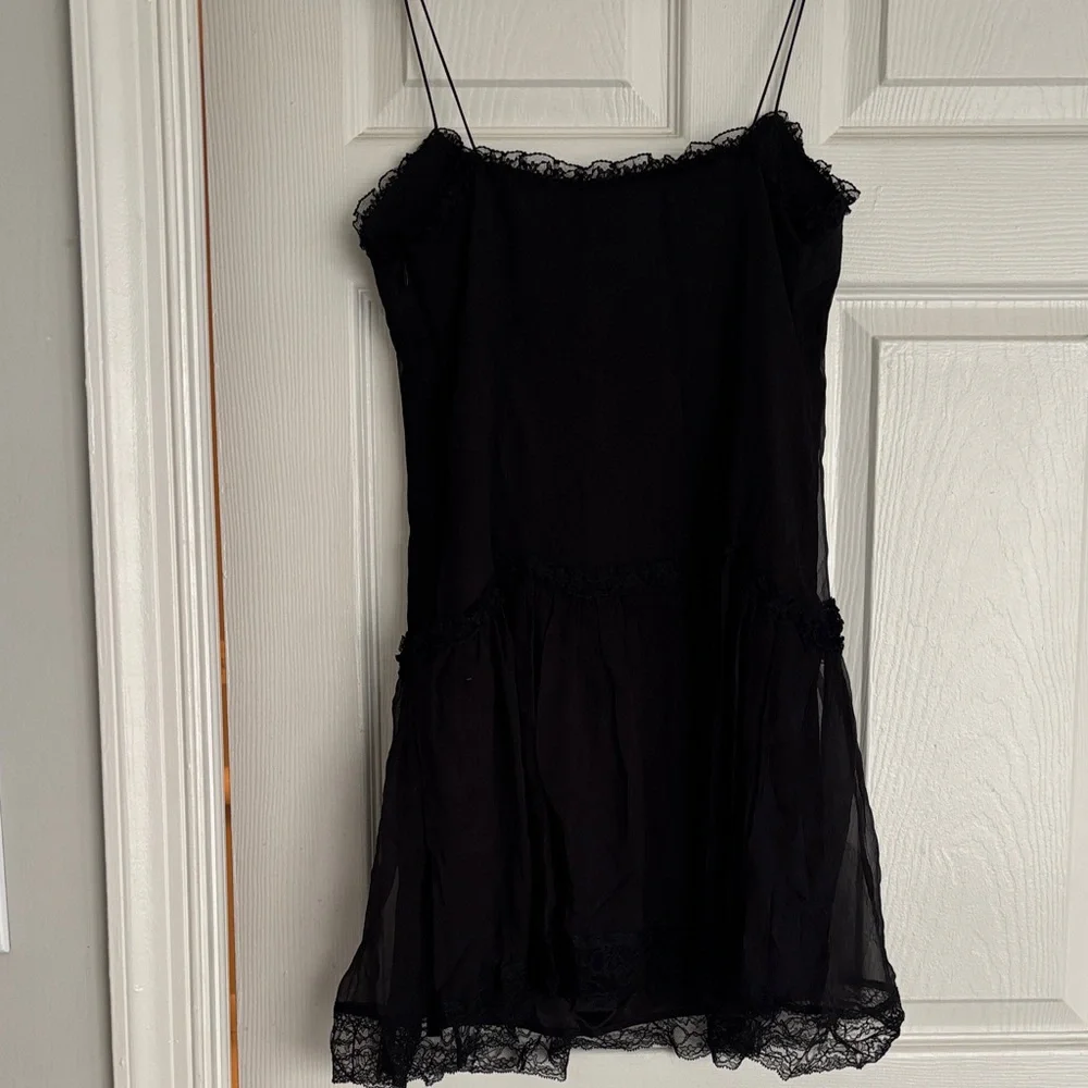 Dolce and Gabbana Black Lace Slip Dress - Picture 5 of 5